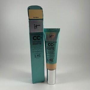 IT Cosmetics CC+ Natural Matte Foundation -‎ Fair Warm SPF 40 - 1.08oz EXP 11/25